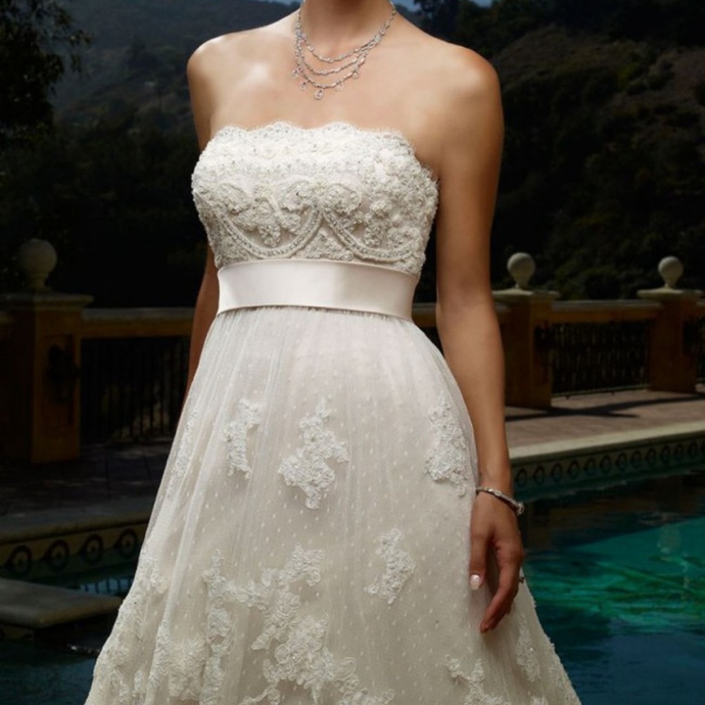 Casablanca Wedding Dress 1900, Size 10 Bridal Gown